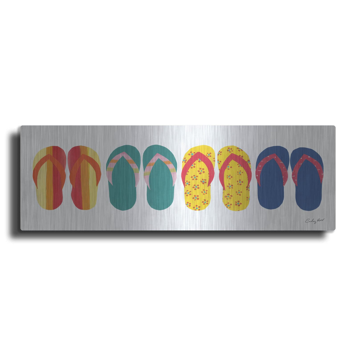 'Sea Sand Sun VIII' by Courtney Prahl – Metal Wall Art
