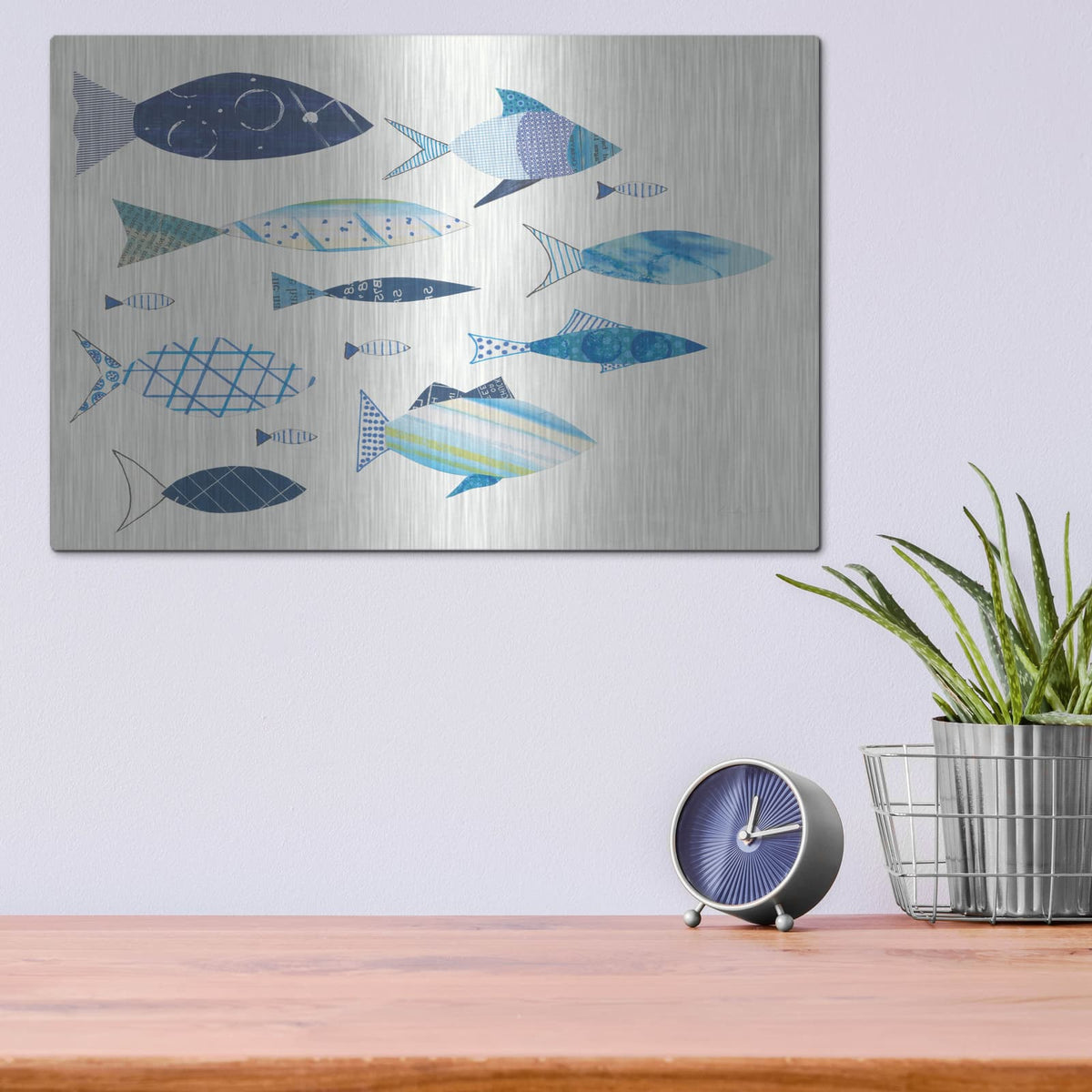 'Go with the Flow V' by Courtney Prahl – Metal Wall Art, 16x12 room view