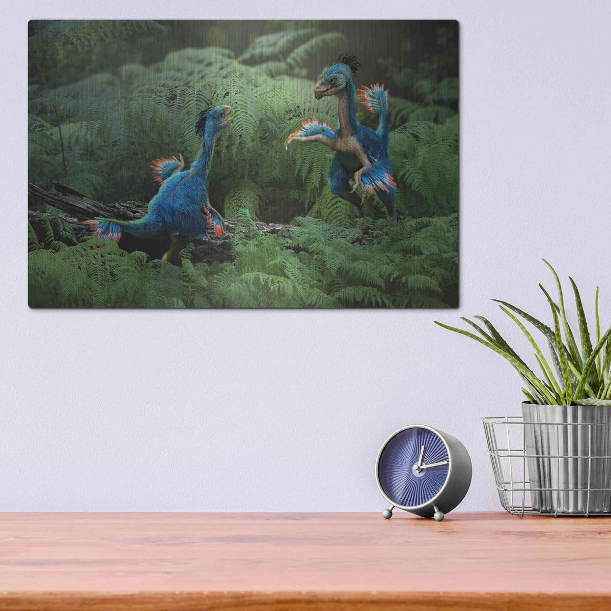 'Caudipteryx' by Damir Martin – Metal Wall Art, 16x12 room view
