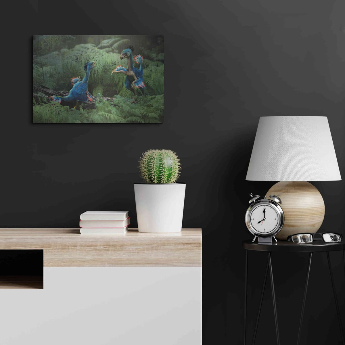 'Caudipteryx' by Damir Martin – Metal Wall Art, 24x16 room view