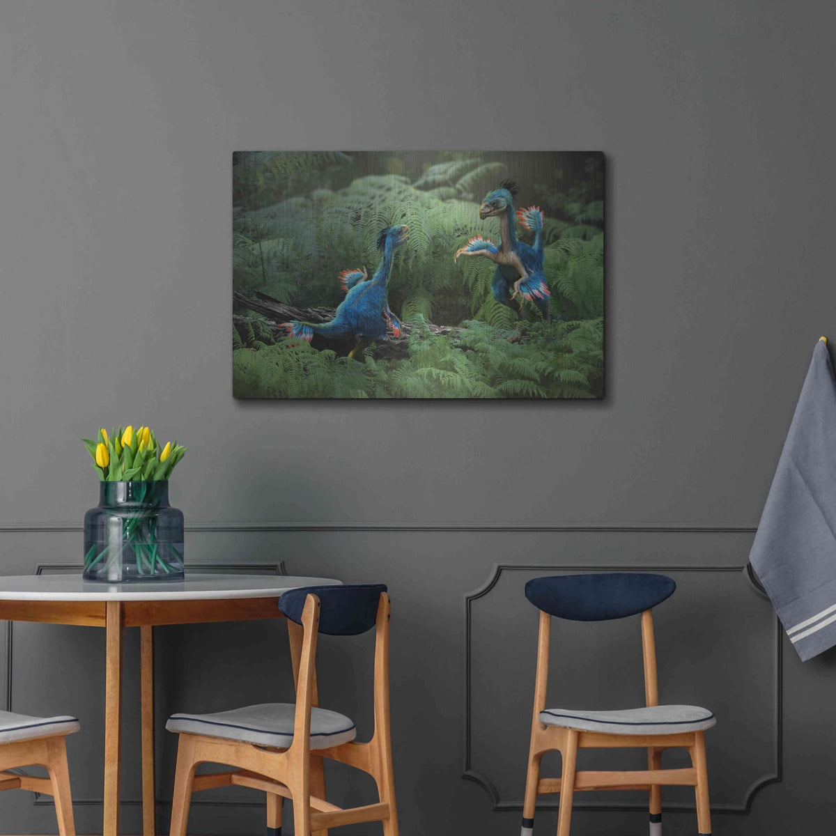 'Caudipteryx' by Damir Martin – Metal Wall Art, 36x24 room view