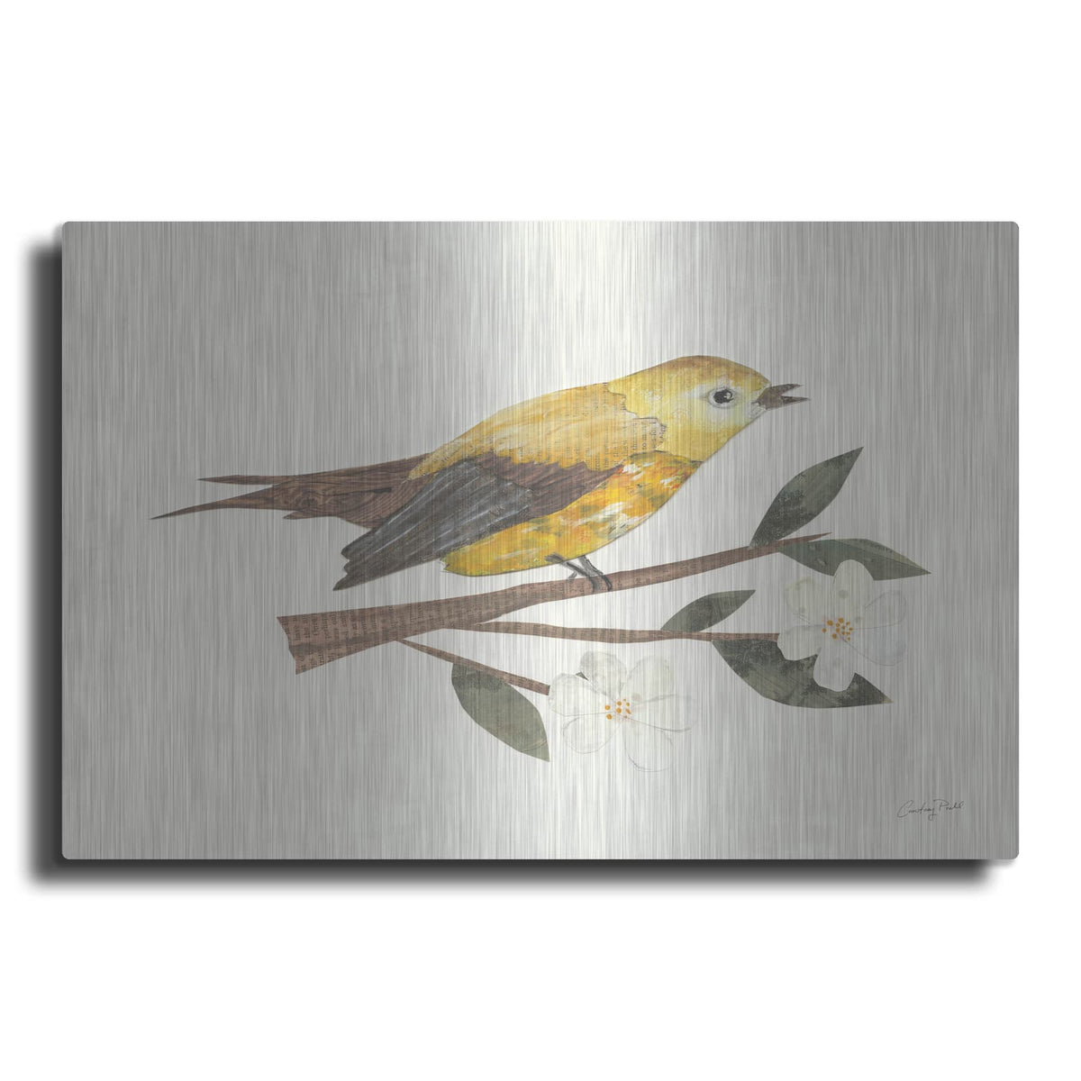 'Birds and Blossoms I' by Courtney Prahl – Metal Wall Art