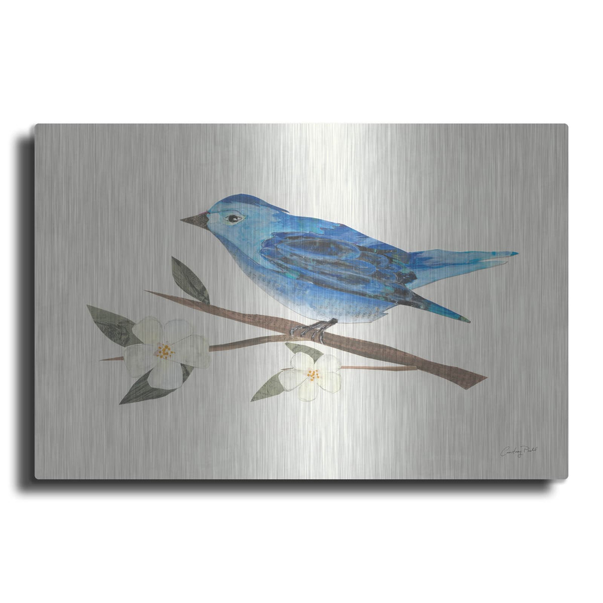 'Birds and Blossoms II' by Courtney Prahl – Metal Wall Art