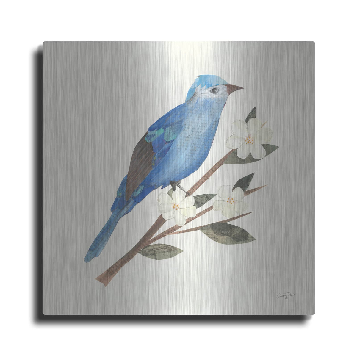 'Birds and Blossoms III' by Courtney Prahl – Metal Wall Art