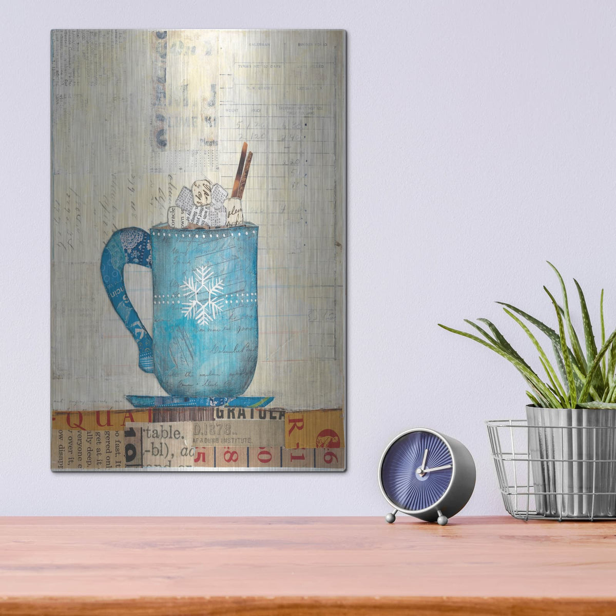 'Cozy Cups I' by Courtney Prahl – Metal Wall Art, 12x16 room view