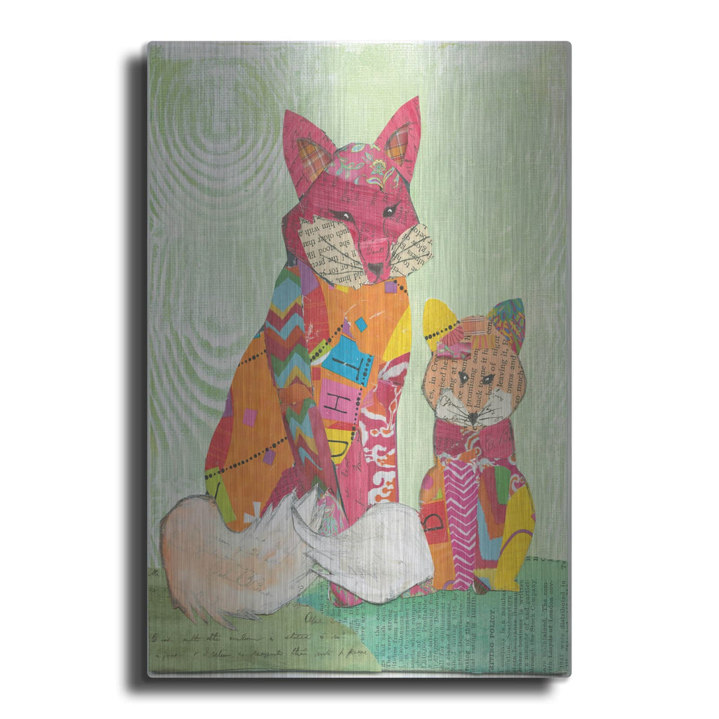 'Fox Family' by Courtney Prahl – Metal Wall Art