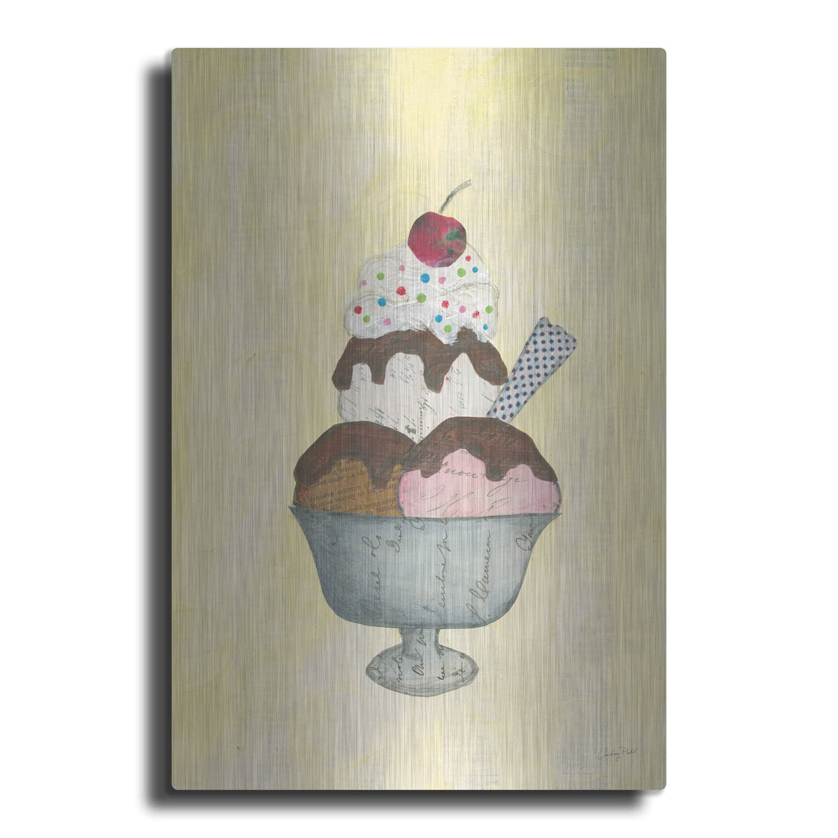 'Sundae Delight II' by Courtney Prahl – Metal Wall Art