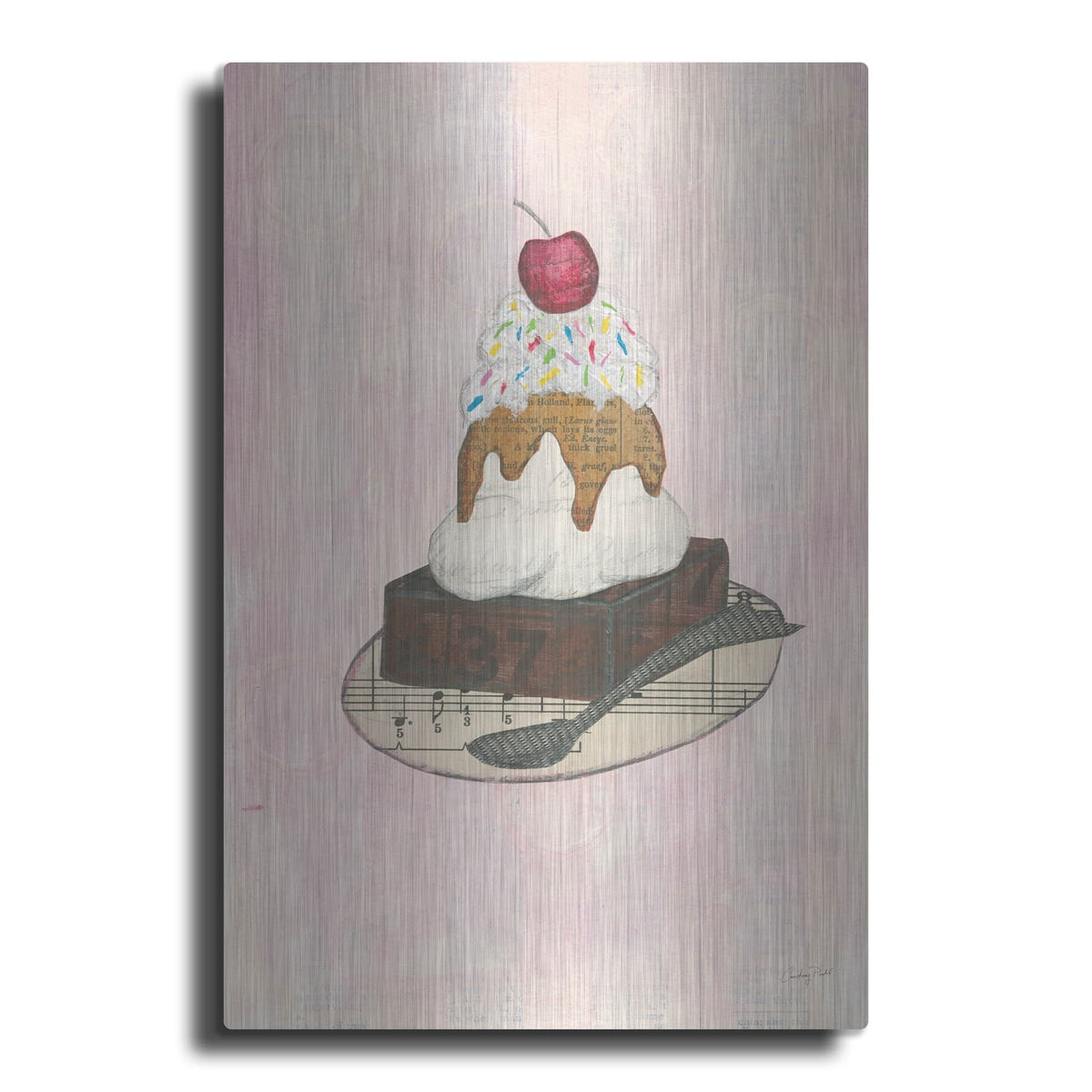 'Sundae Delight IV' by Courtney Prahl – Metal Wall Art
