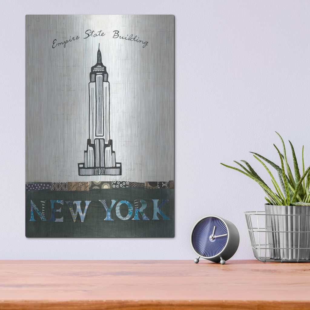 'State Building' by Courtney Prahl – Metal Wall Art, 12x16 room view
