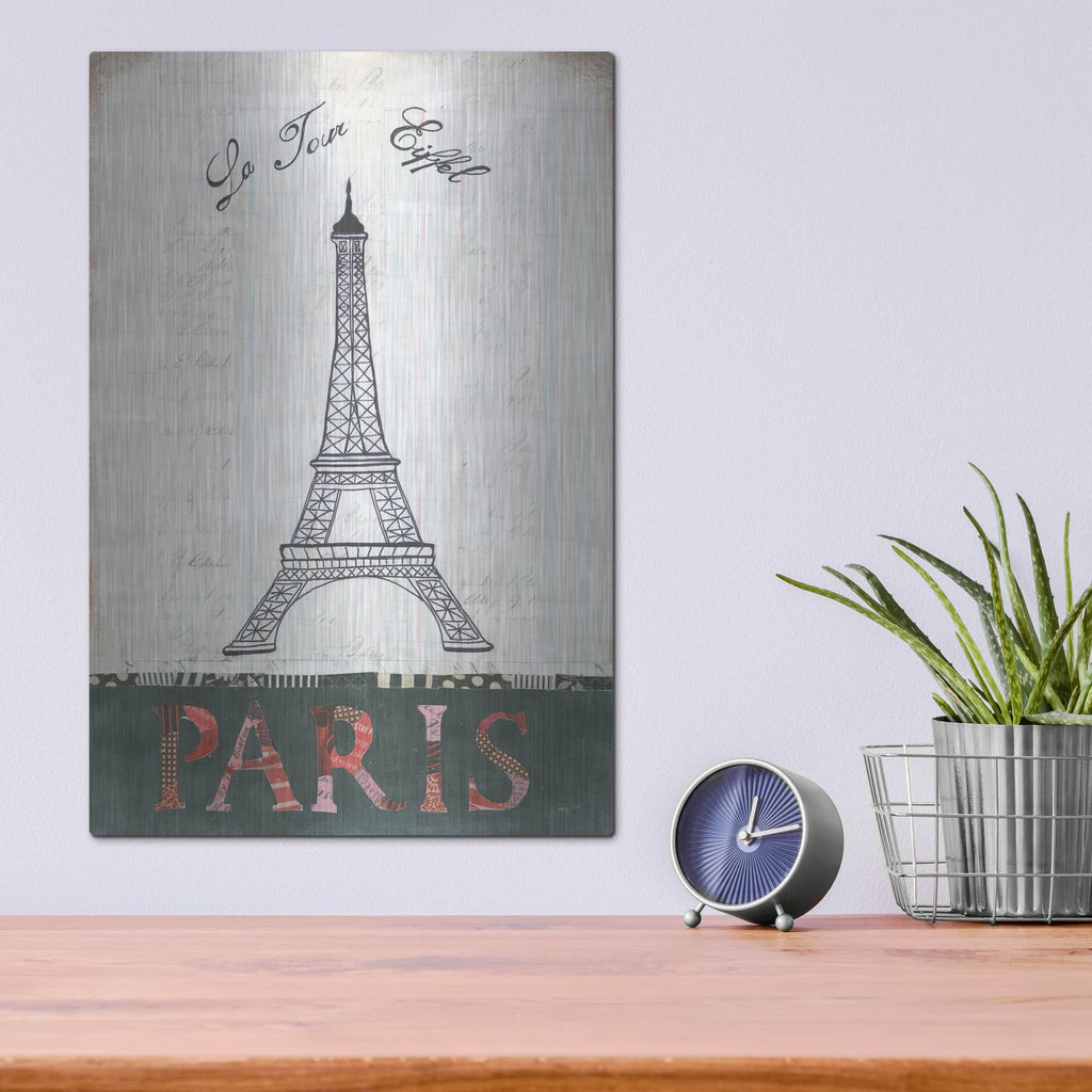 'La Tour Eiffel' by Courtney Prahl – Metal Wall Art, 12x16 room view