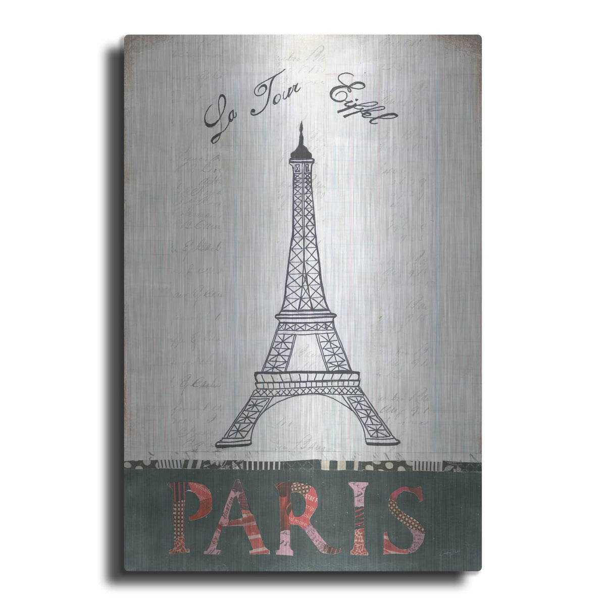 'La Tour Eiffel' by Courtney Prahl – Metal Wall Art
