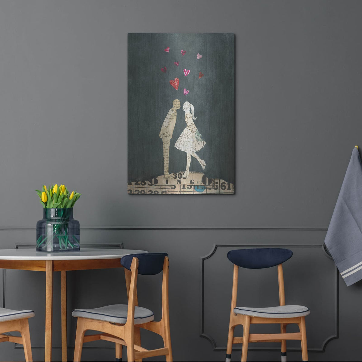 'Cute Couple I' by Courtney Prahl – Metal Wall Art, 24x36 room view