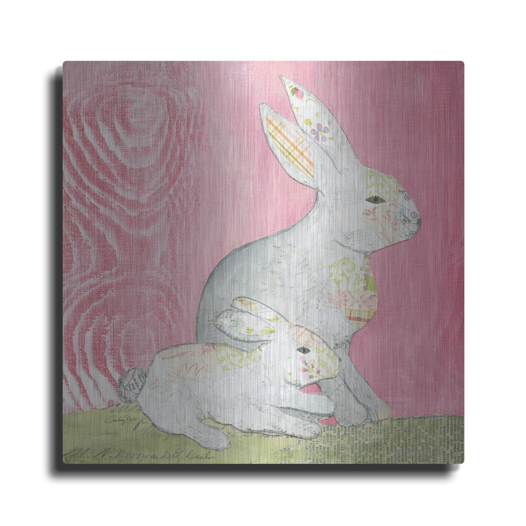 'Rabbit Family' by Courtney Prahl – Metal Wall Art