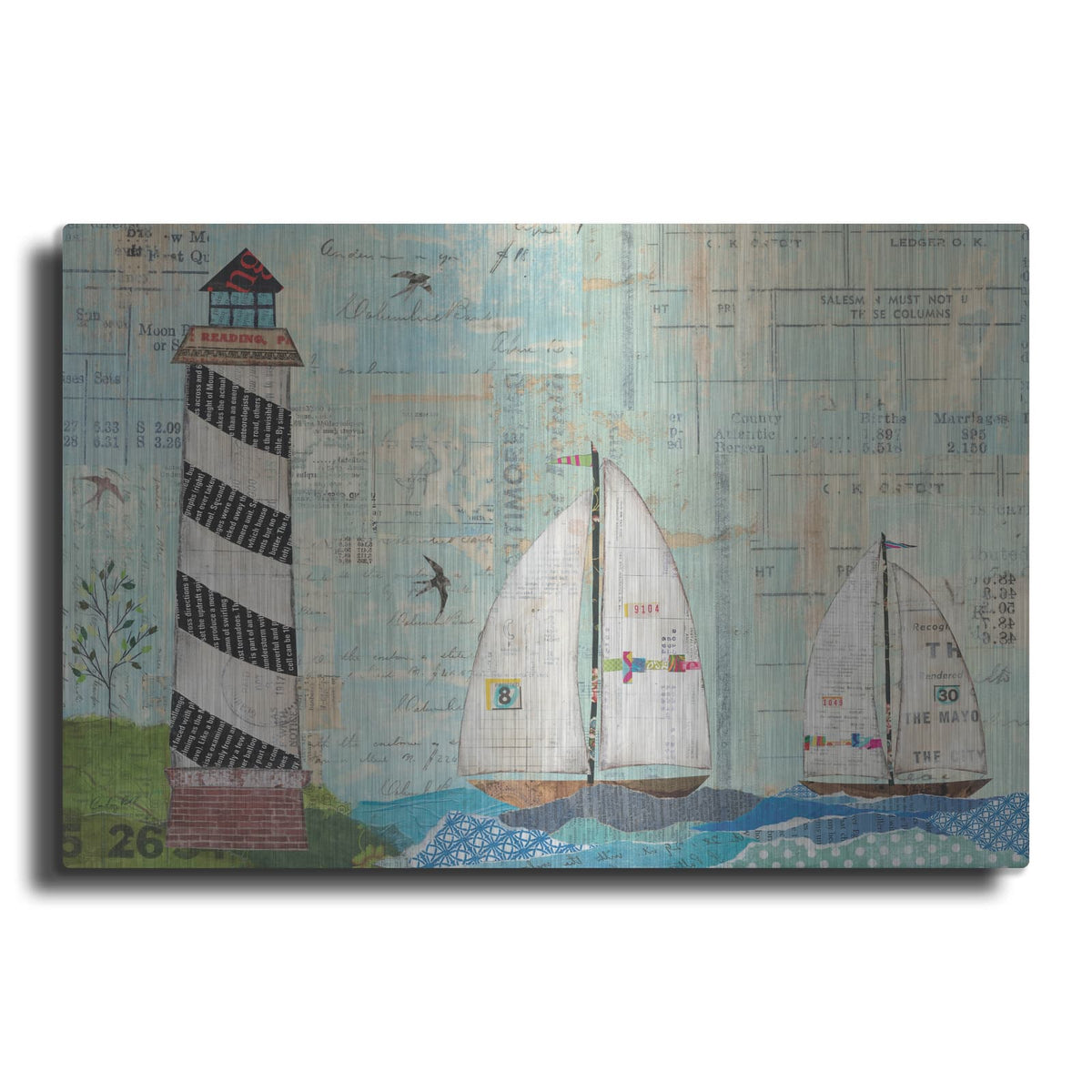 'At the Regatta Coastal Lighthouse' by Courtney Prahl – Metal Wall Art