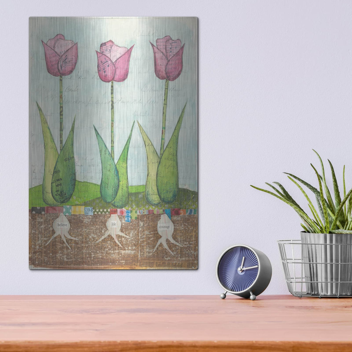 'Spring Inspiration I' by Courtney Prahl – Metal Wall Art, 12x16 room view