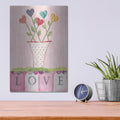 'Love' by Courtney Prahl – Metal Wall Art, 12x16 room view