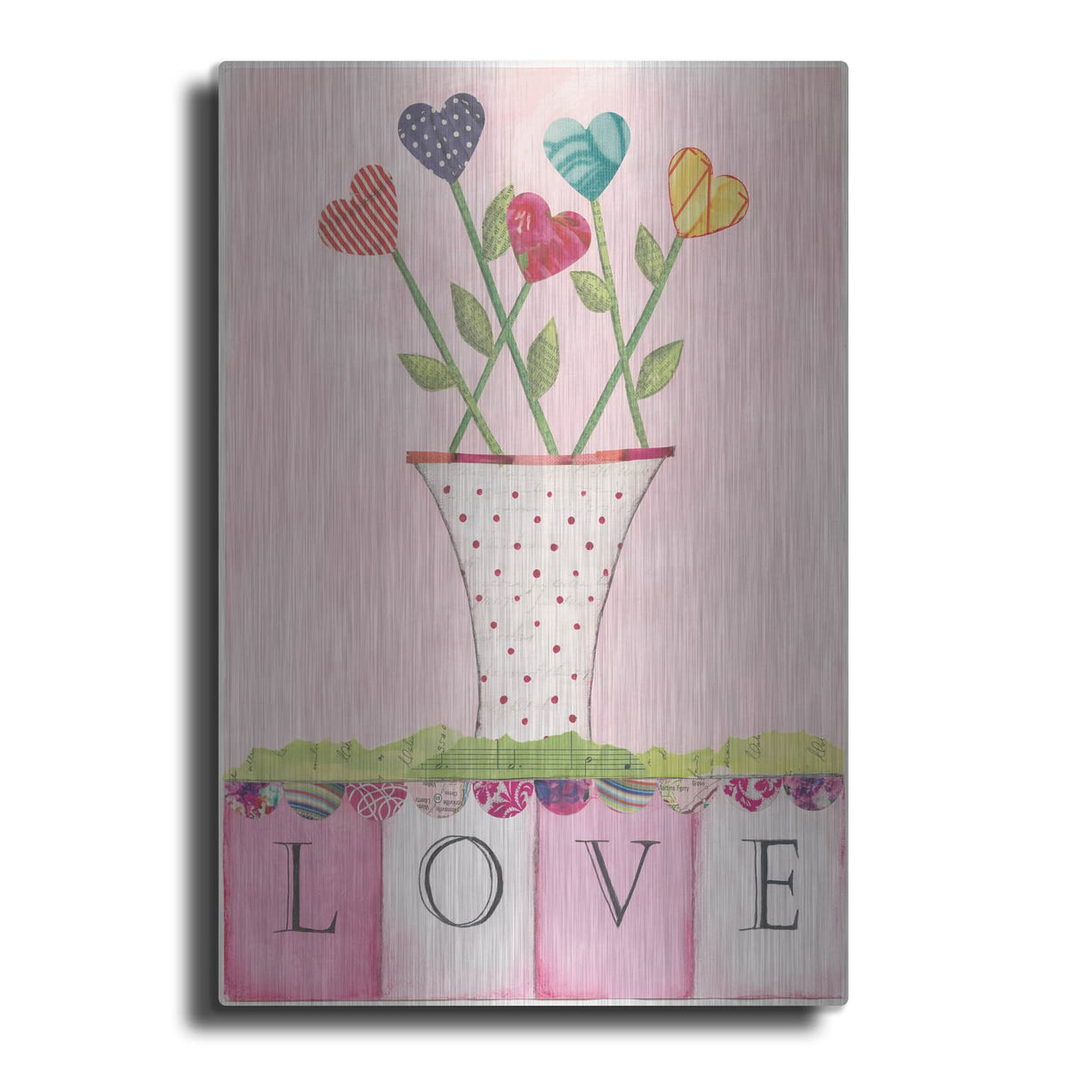'Love' by Courtney Prahl – Metal Wall Art