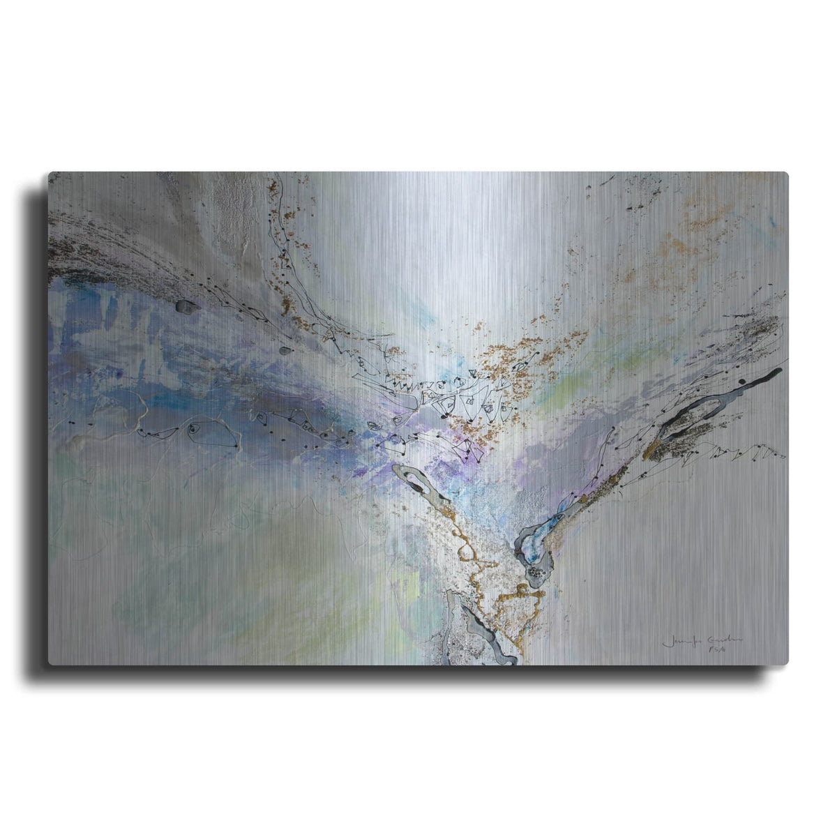 'Seafoam Neutral 4' by Jennifer Gardner – Metal Wall Art