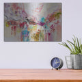 'Red and White 6' by Jennifer Gardner – Metal Wall Art, 16x12 room view