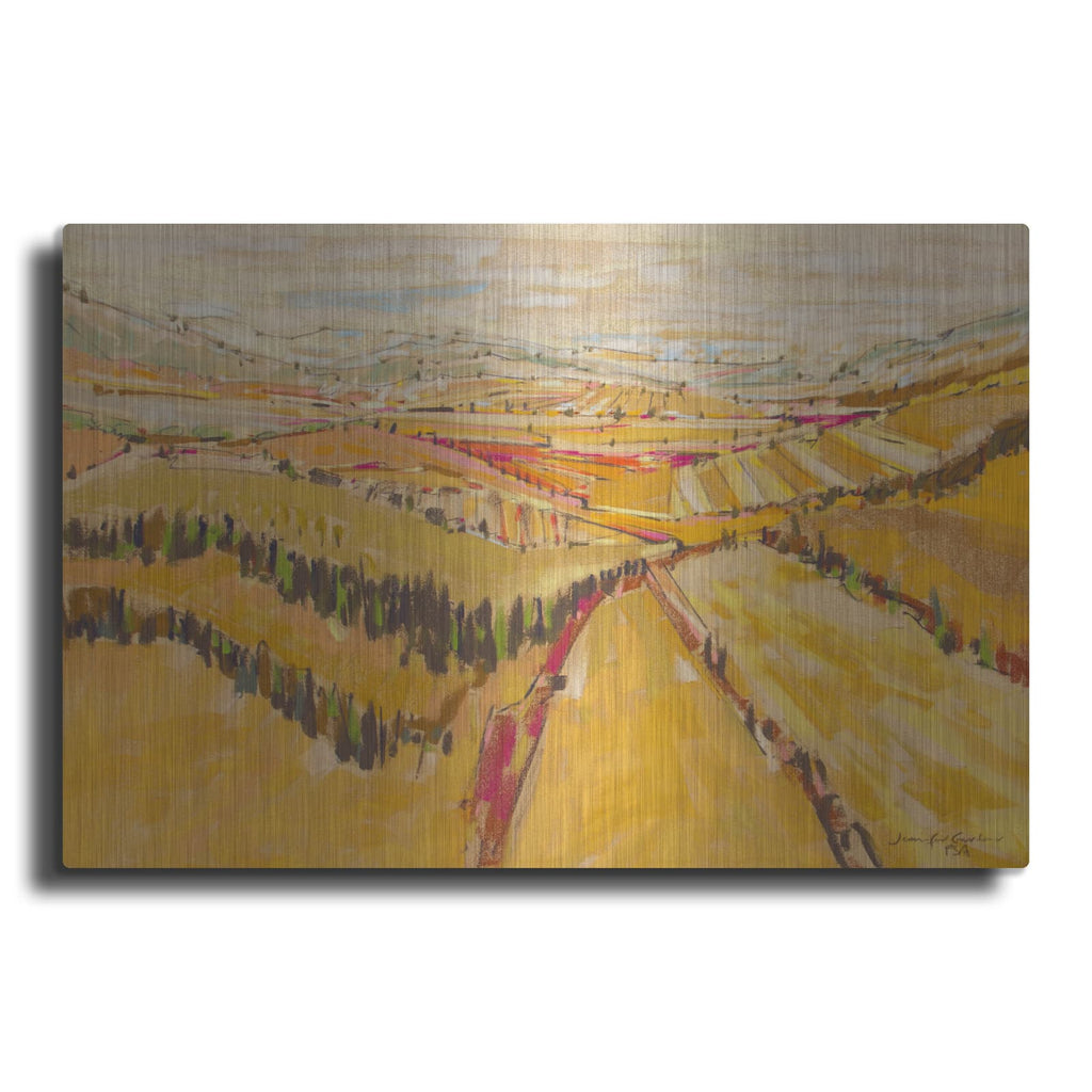 'Patchwork Hills VIII' by Jennifer Gardner – Metal Wall Art
