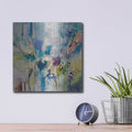 'Blue Series 17' by Jennifer Gardner – Metal Wall Art, 12x12 room view