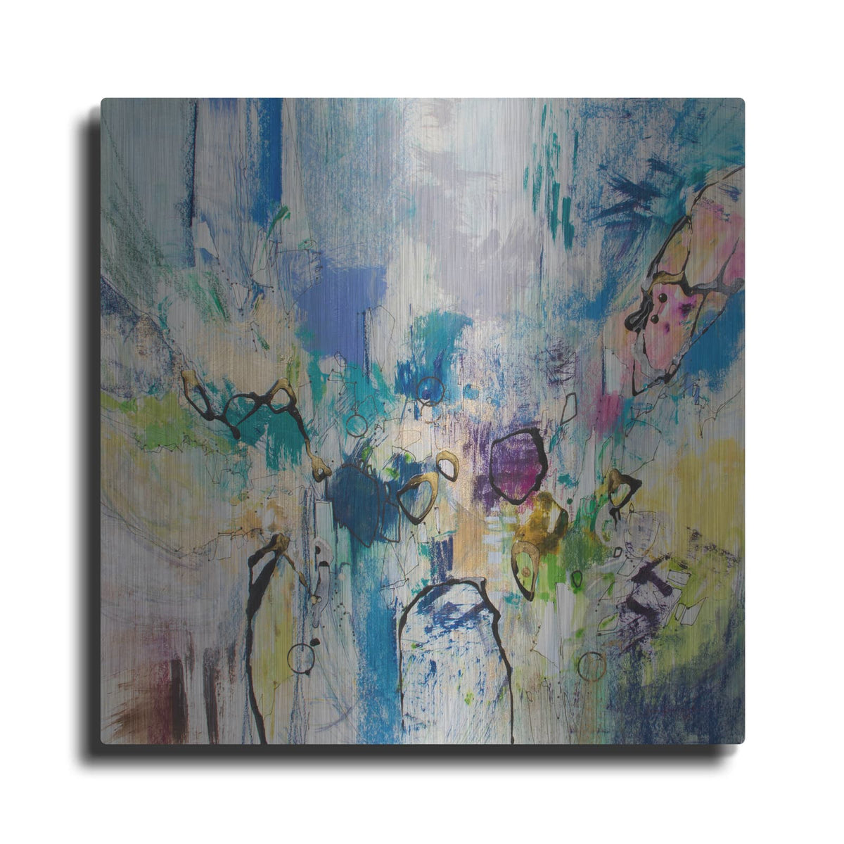 'Blue Series 17' by Jennifer Gardner – Metal Wall Art