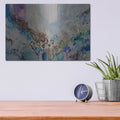 'Blue Series 14' by Jennifer Gardner – Metal Wall Art, 16x12 room view