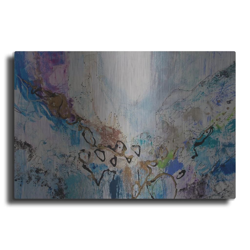 'Blue Series 14' by Jennifer Gardner – Metal Wall Art