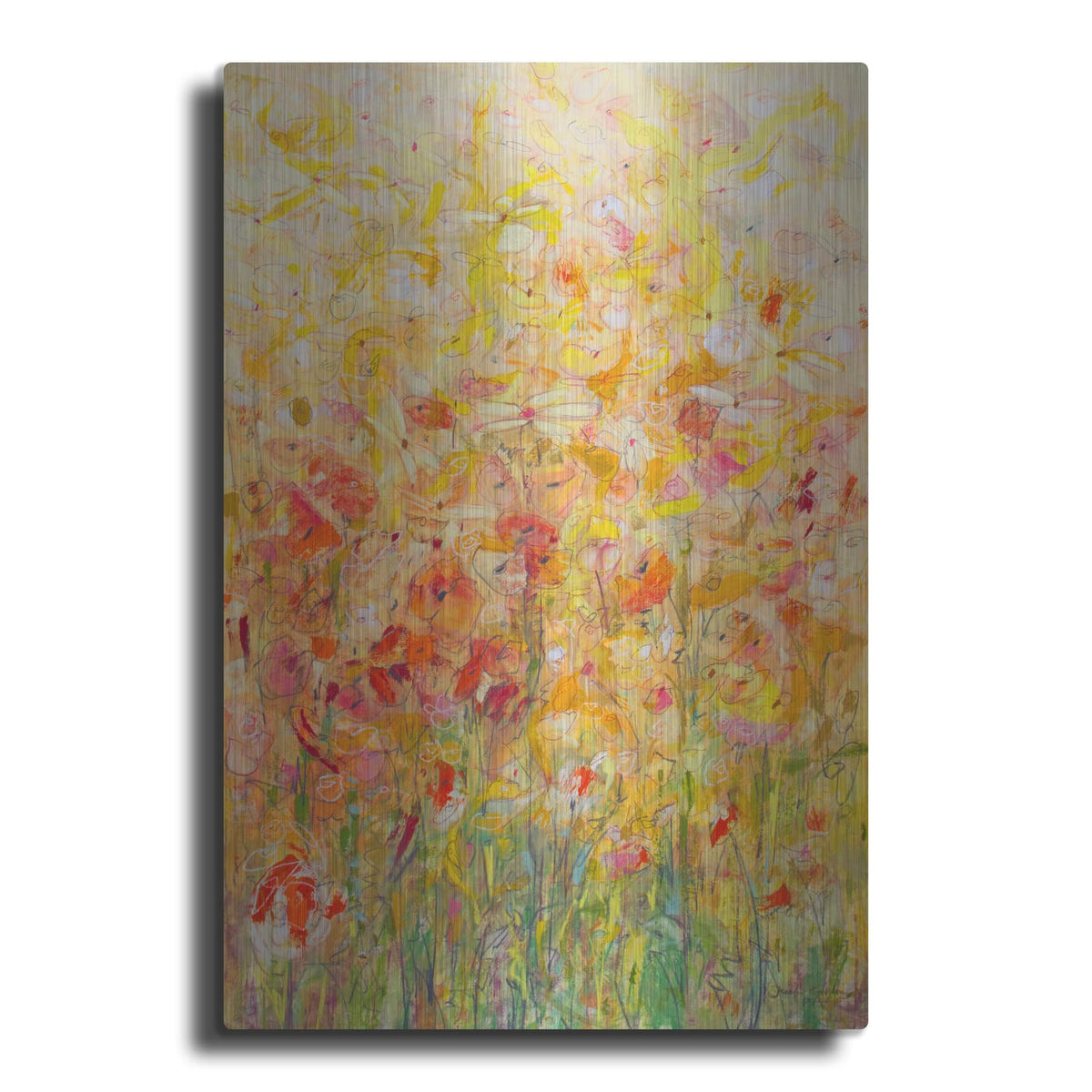 'Daisy Chain 16' by Jennifer Gardner – Metal Wall Art