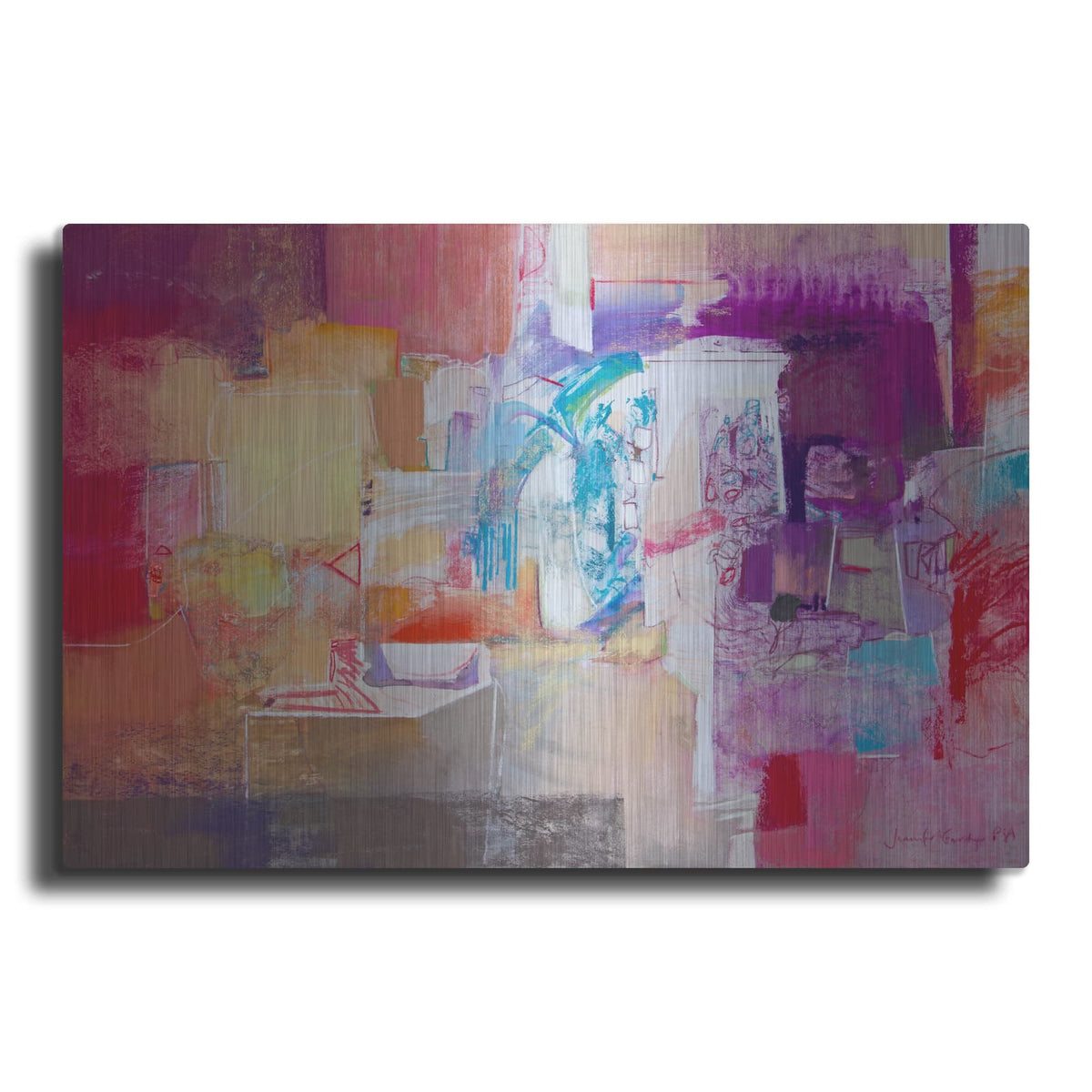 'Purple Series 1' by Jennifer Gardner – Metal Wall Art