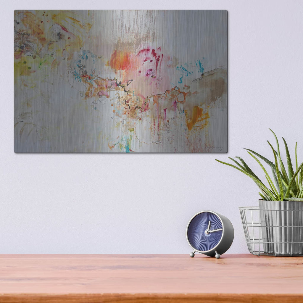 'White Series 4' by Jennifer Gardner – Metal Wall Art, 16x12 room view