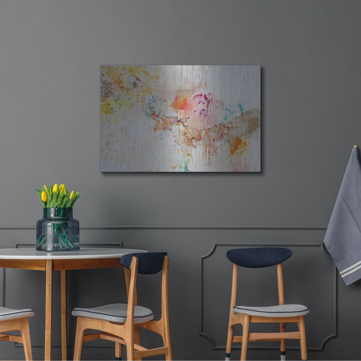'White Series 4' by Jennifer Gardner – Metal Wall Art, 36x24 room view