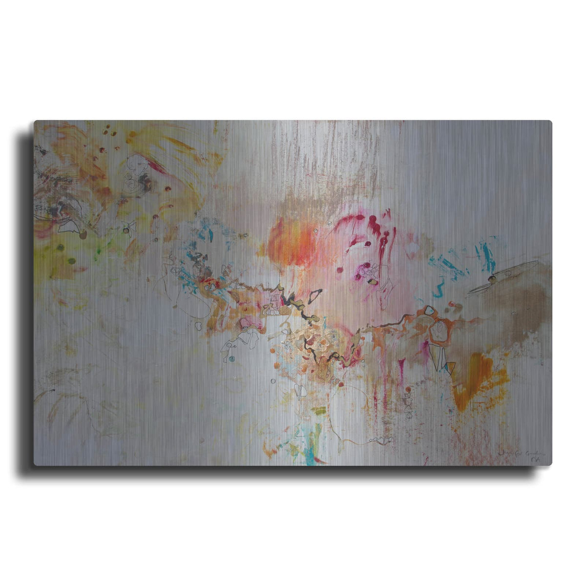 'White Series 4' by Jennifer Gardner – Metal Wall Art
