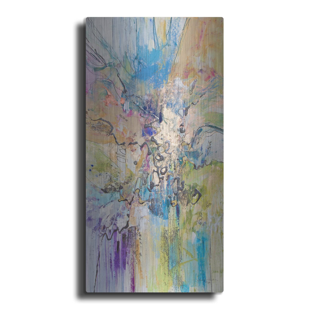 'Blue Series 13' by Jennifer Gardner – Metal Wall Art
