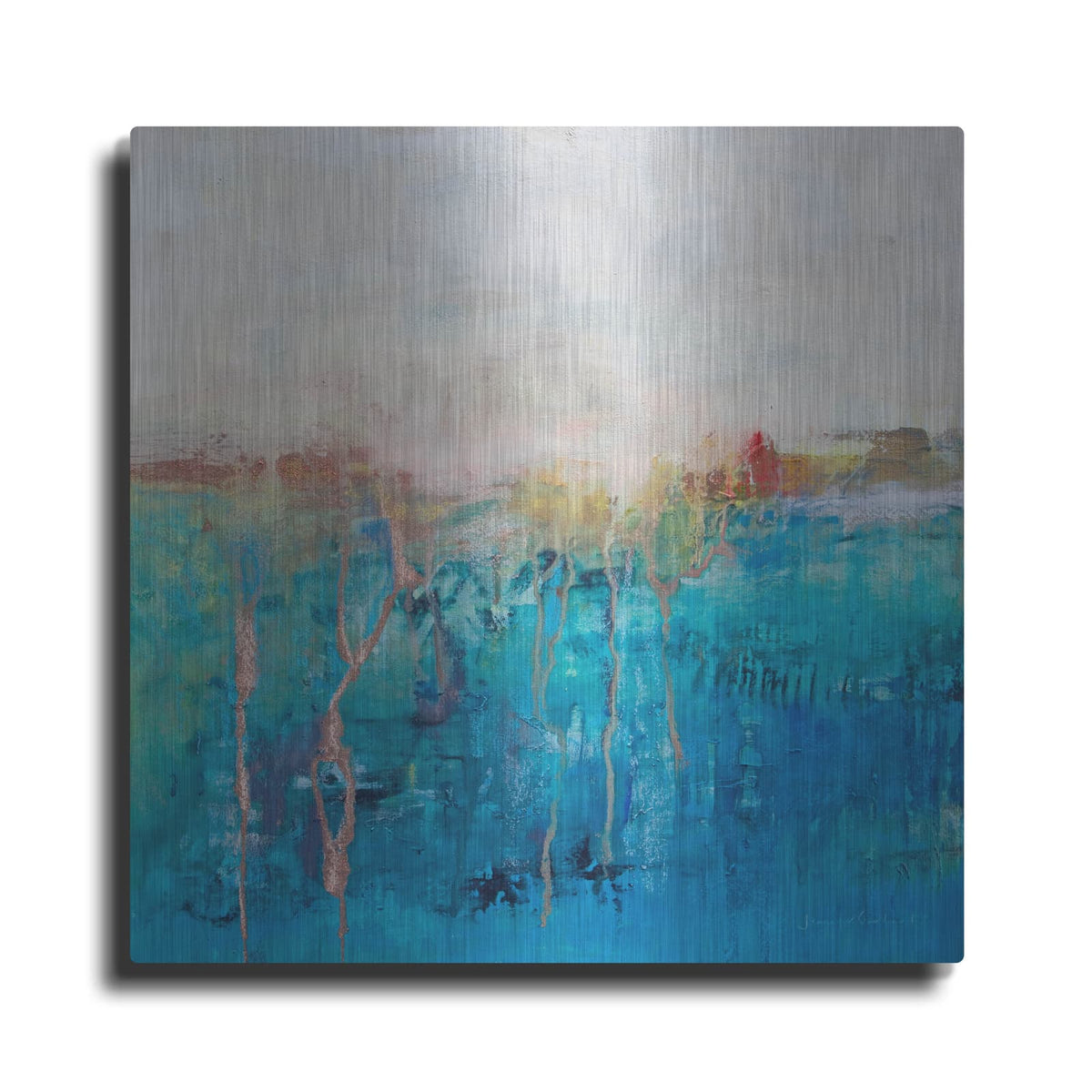 'Blue Horizon' by Jennifer Gardner – Metal Wall Art