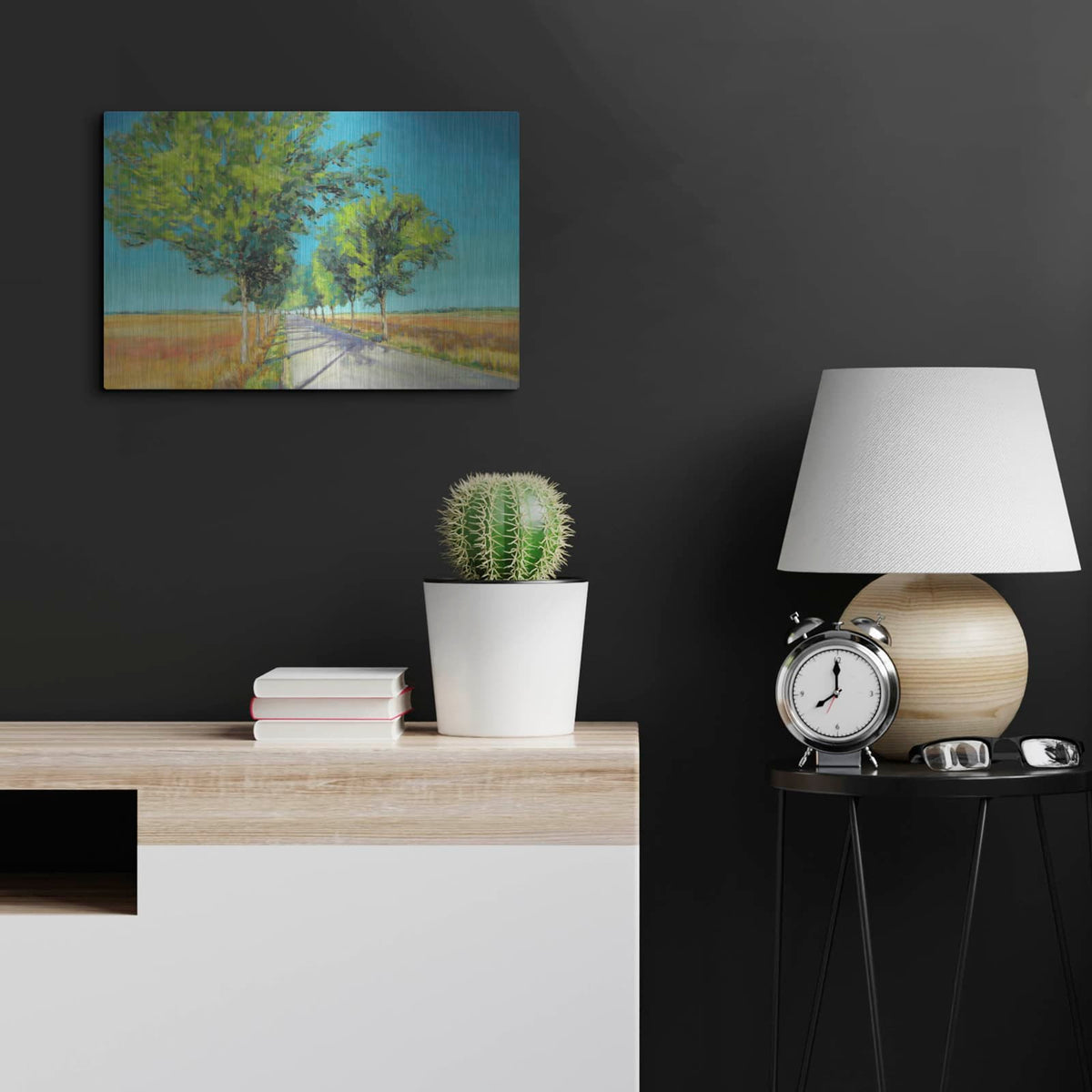 'Avenue of Trees Champagne France IV' by Jennifer Gardner – Metal Wall Art, 24x16 room view