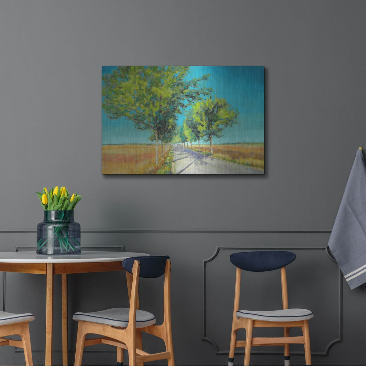 'Avenue of Trees Champagne France IV' by Jennifer Gardner – Metal Wall Art, 36x24 room view