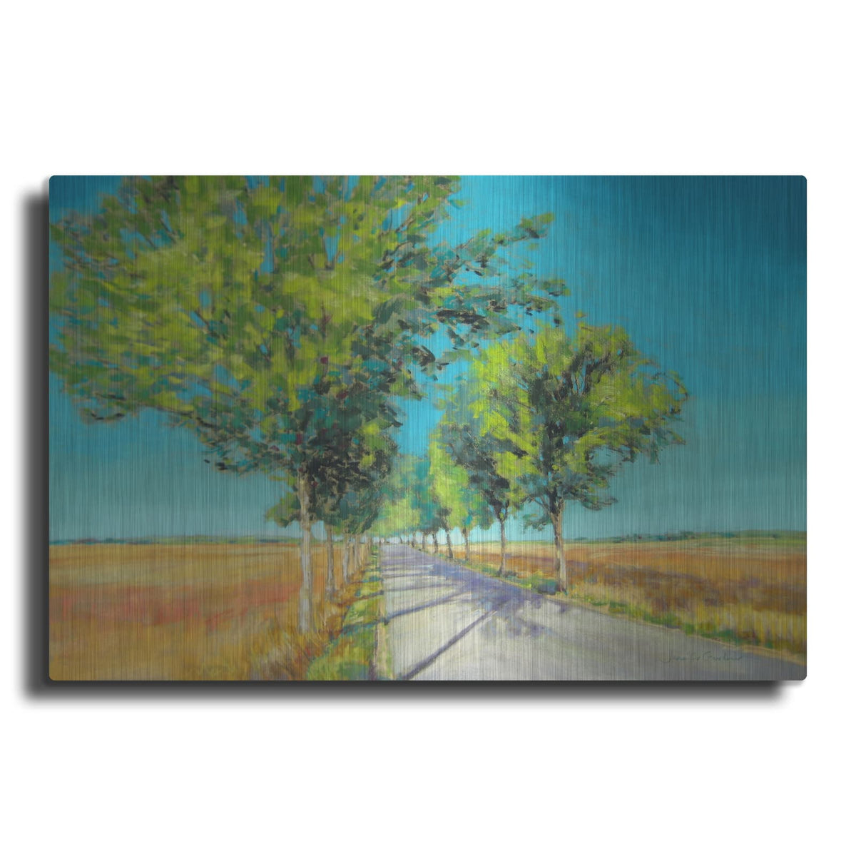 'Avenue of Trees Champagne France IV' by Jennifer Gardner – Metal Wall Art
