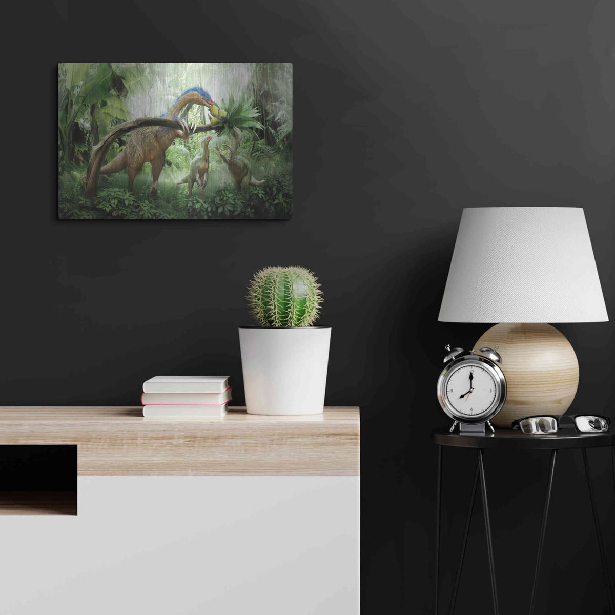 'Therizinosaurus' by Damir Martin – Metal Wall Art, 24x16 room view
