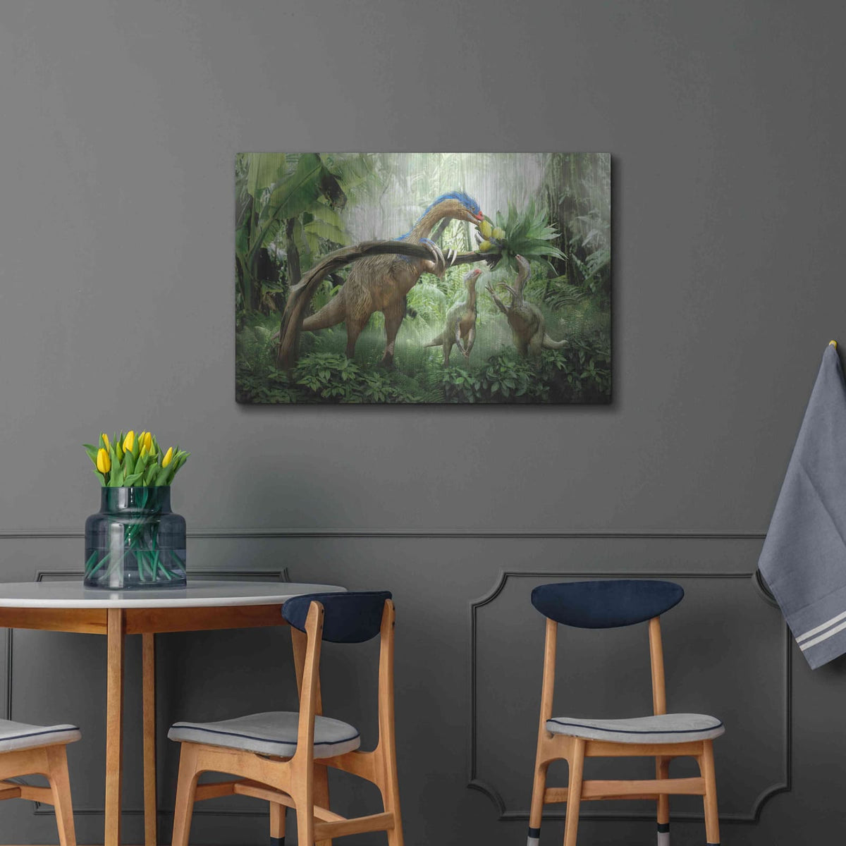 'Therizinosaurus' by Damir Martin – Metal Wall Art, 36x24 room view
