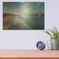 'Coastal Glow' by Danhui Nai – Metal Wall Art, 16x12 room view