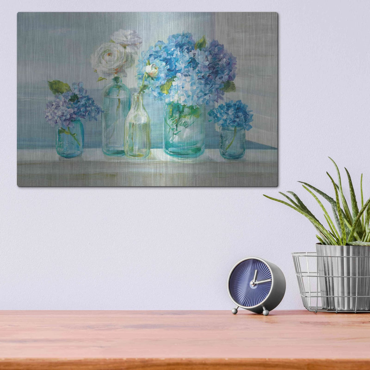 'A Beautiful Day at the Beach' by Danhui Nai – Metal Wall Art, 16x12 room view