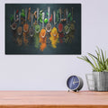 'Colorful Spices' – Metal Wall Art, 16x12 room view