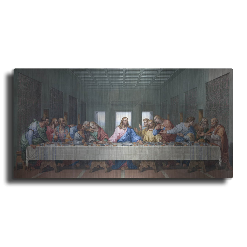 'The Last Supper Remastered' by Leonardo Da Vinci – Metal Wall Art