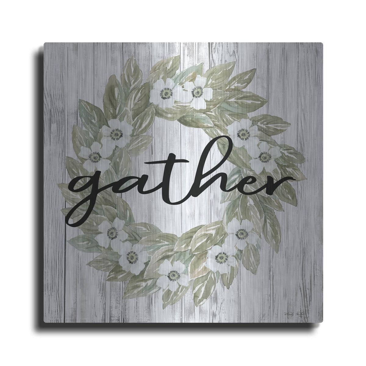 'Gather Wreath' by Cindy Jacobs – Metal Wall Art