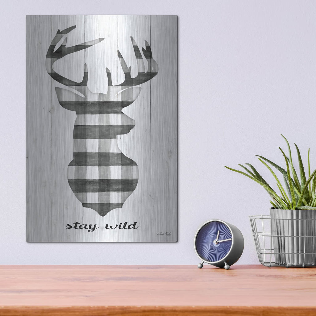 'Stay Wild' by Cindy Jacobs – Metal Wall Art, 12x16 room view