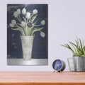 'Tulips on Navy II' by Cindy Jacobs – Metal Wall Art, 12x16 room view