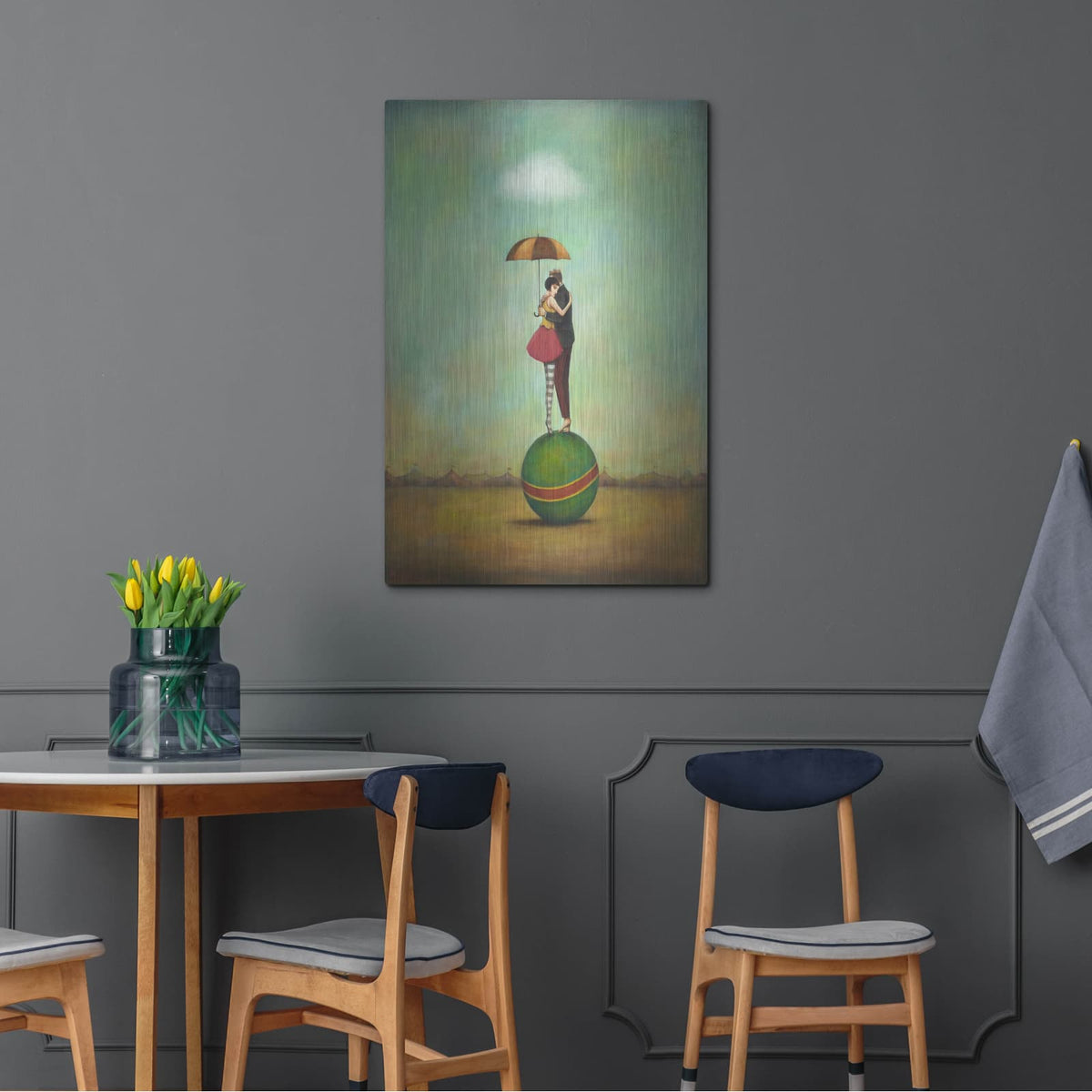 'Circus Romance' by Duy Huynh – Metal Wall Art, 24x36 room view