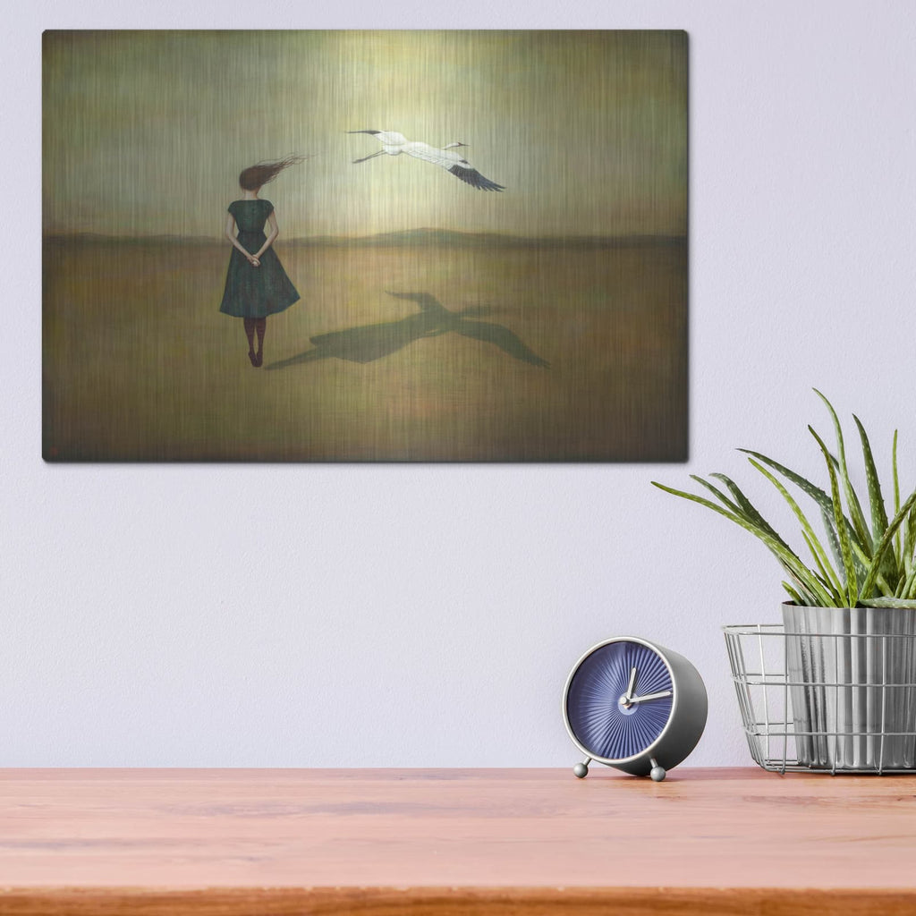 'Eggscapism' by Duy Huynh – Metal Wall Art, 16x12 room view