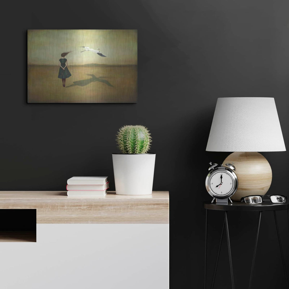 'Eggscapism' by Duy Huynh – Metal Wall Art, 24x16 room view